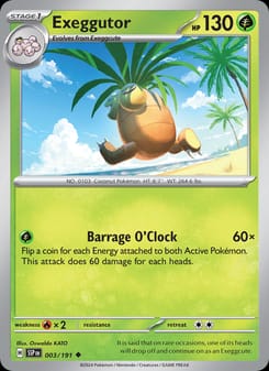 Exeggutor 003/191 Uncommon – Surging Sparks Pokémon card