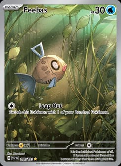 Feebas 198/191 Illustration Rare – Surging Sparks Pokémon card