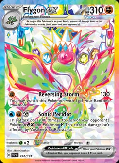 Flygon ex 222/191 Ultra Rare – Surging Sparks Pokémon card