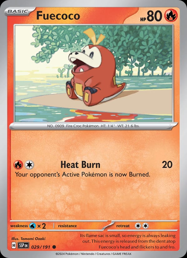 Fuecoco 029/191 Surging Sparks Pokémon card