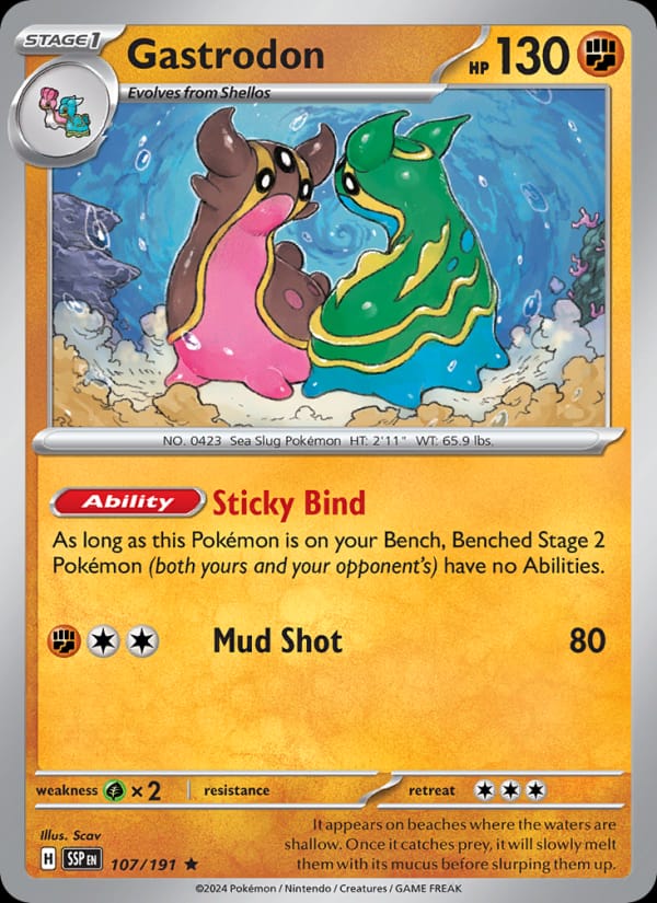 Gastrodon 107/191 Surging Sparks Pokémon card