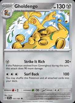 Gholdengo 131/191 Uncommon – Surging Sparks Pokémon card