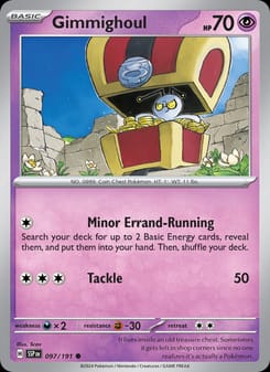 Gimmighoul 097/191 Common – Surging Sparks Pokémon card