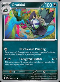 Grafaiai 121/191 Uncommon – Surging Sparks Pokémon card
