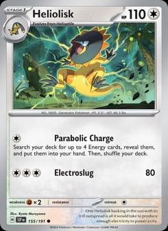 Heliolisk 155/191 Common – Surging Sparks Pokémon card