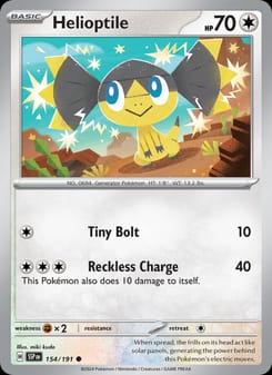 Helioptile 154/191 Common – Surging Sparks Pokémon card