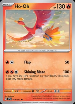 Ho-Oh 019/191 Uncommon – Surging Sparks Pokémon card