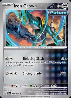 Iron Crown 132/191 Rare – Surging Sparks Pokémon card