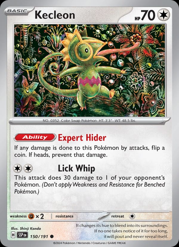 Kecleon 150/191 Surging Sparks Pokémon card
