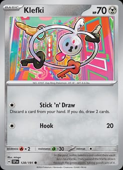 Klefki 128/191 Common – Surging Sparks Pokémon card