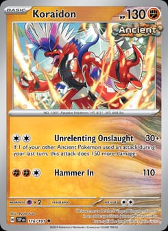 Koraidon 116/191 Uncommon – Surging Sparks Pokémon card