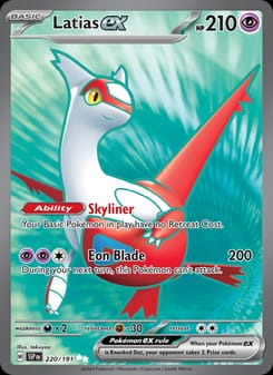Latias ex 220/191 Ultra Rare – Surging Sparks Pokémon card