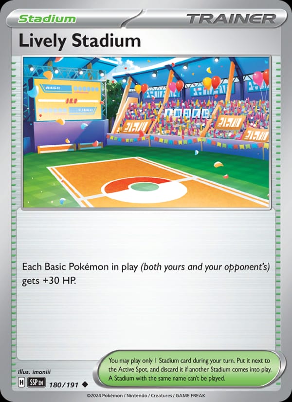 Lively Stadium 180/191 Surging Sparks Pokémon card