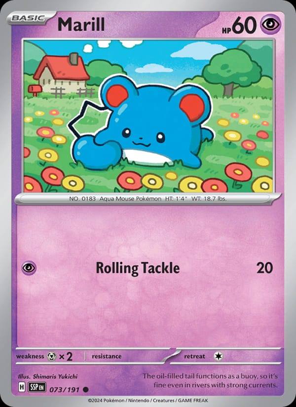 Marill 073/191 Surging Sparks Pokémon card