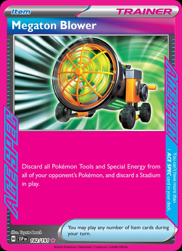 Megaton Blower 182/191 Surging Sparks Pokémon card