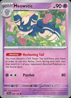 Meowstic 085/191 Uncommon – Surging Sparks Pokémon card