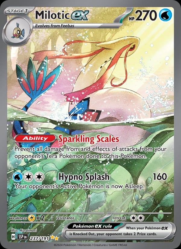 Milotic ex 237/191 Surging Sparks Pokémon card