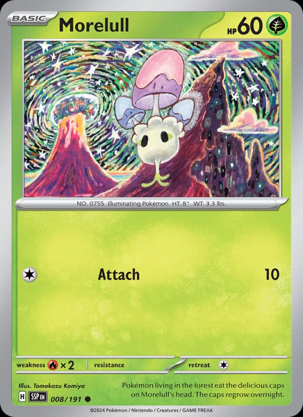 Morelull 008/191 Surging Sparks Pokémon card