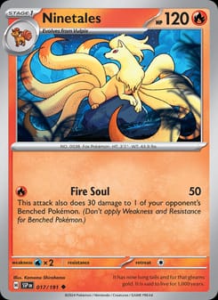 Ninetales 017/191 Uncommon – Surging Sparks Pokémon card