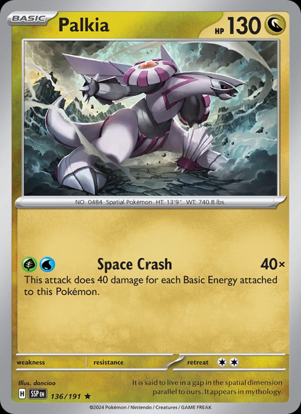 Palkia 136/191 Surging Sparks Pokémon card
