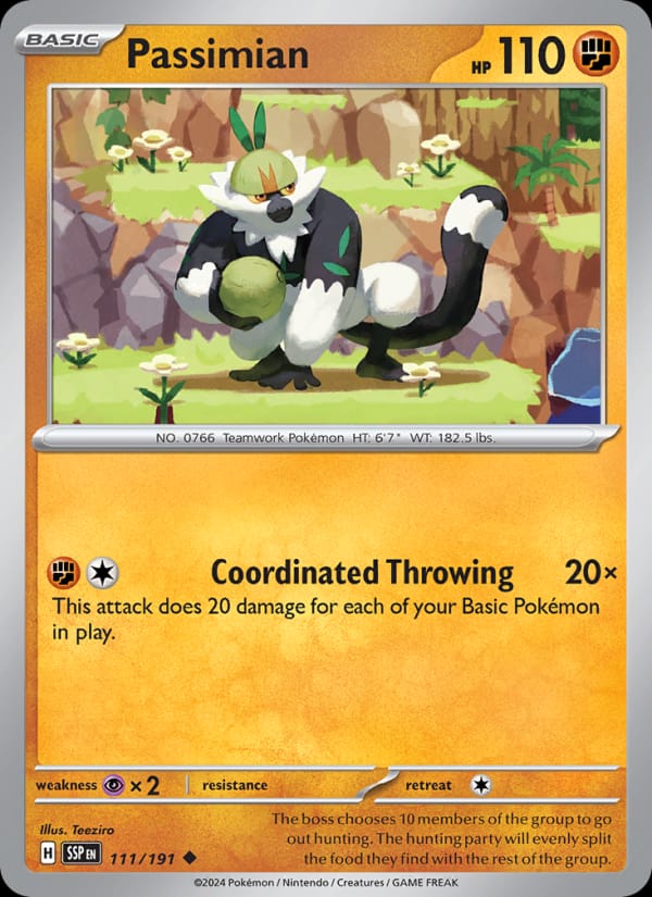 Passimian 111/191 Surging Sparks Pokémon card