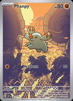 Phanpy 205/191 Illustration Rare – Surging Sparks Pokémon card