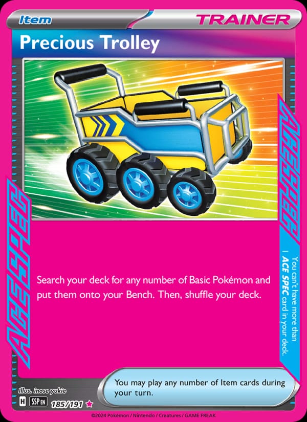 Precious Trolley 185/191 Surging Sparks Pokémon card