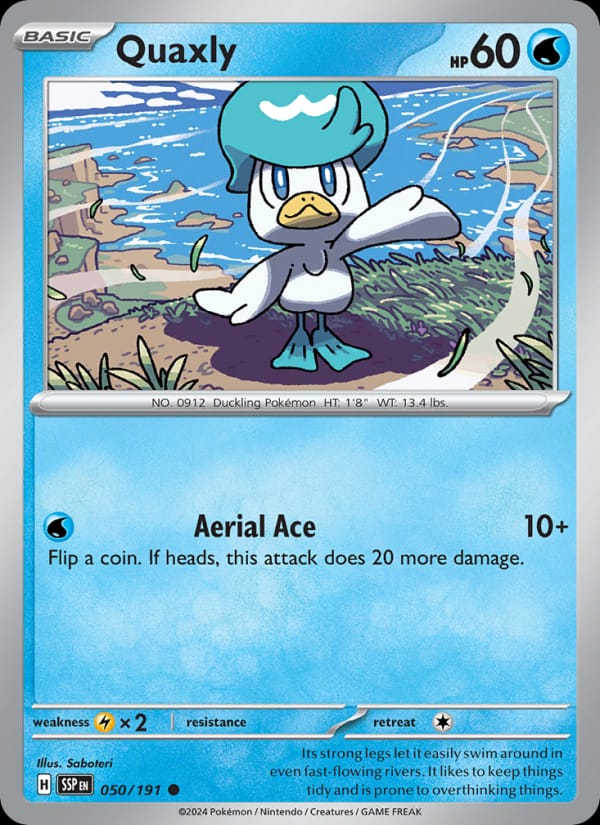 Quaxly 050/191 Surging Sparks Pokémon card