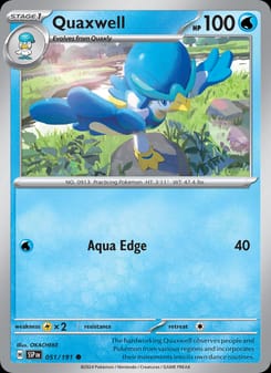 Quaxwell 051/191 Common – Surging Sparks Pokémon card