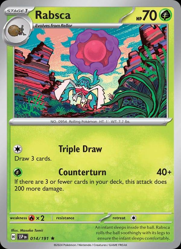 Rabsca 014/191 Surging Sparks Pokémon card