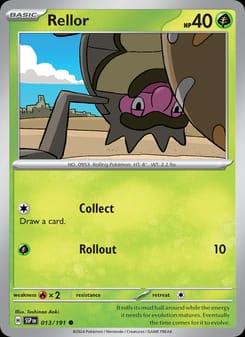Rellor 013/191 Common – Surging Sparks Pokémon card