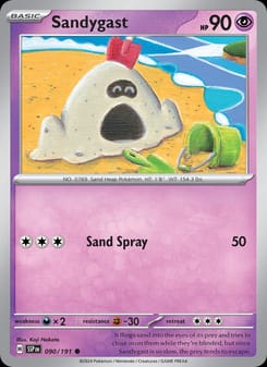 Sandygast 090/191 Common – Surging Sparks Pokémon card