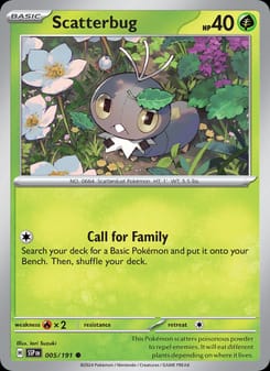 Scatterbug 005/191 Common – Surging Sparks Pokémon card