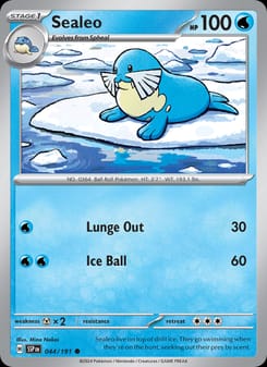 Sealeo 044/191 Common – Surging Sparks Pokémon card
