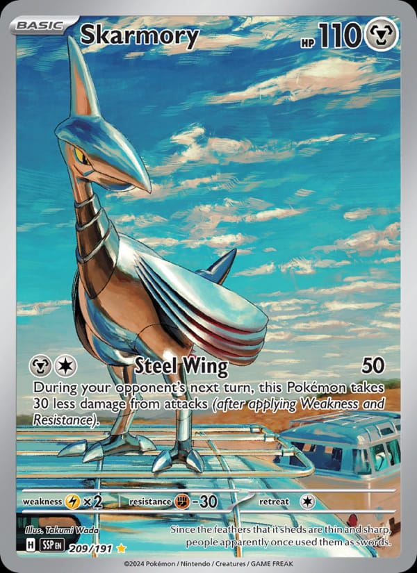 Skarmory 209/191 Surging Sparks Pokémon card