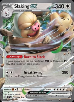 Slaking ex 147/191 Double Rare – Surging Sparks Pokémon card