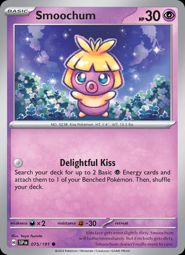 Smoochum 075/191 Surging Sparks Pokémon card