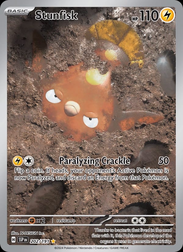 Stunfisk 202/191 Surging Sparks Pokémon card