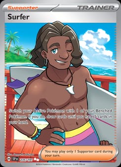 Surfer 235/191 Ultra Rare – Surging Sparks Pokémon card