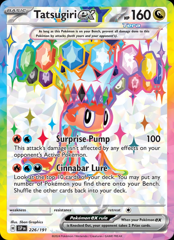 Tatsugiri ex 226/191 Surging Sparks Pokémon card