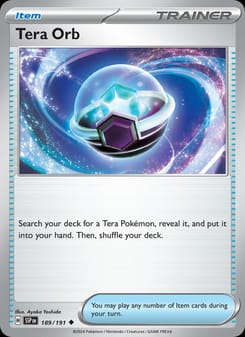 Tera Orb 189/191 Uncommon – Surging Sparks Pokémon card