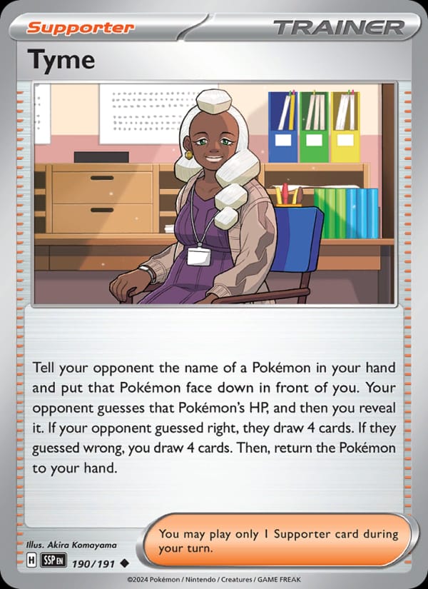 Tyme 190/191 Surging Sparks Pokémon card