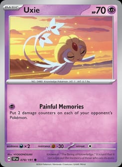 Uxie 078/191 Common – Surging Sparks Pokémon card