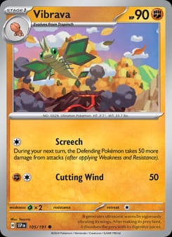 Vibrava 105/191 Common – Surging Sparks Pokémon card