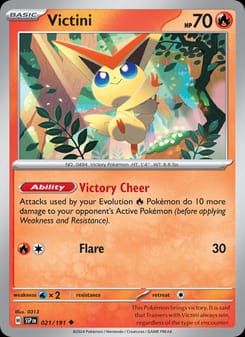 Victini 021/191 Uncommon – Surging Sparks Pokémon card