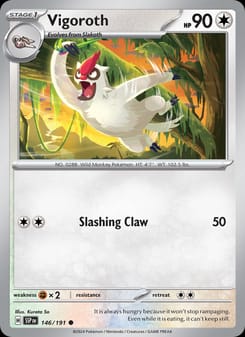 Vigoroth 146/191 Common – Surging Sparks Pokémon card