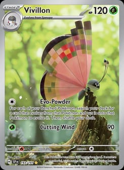 Vivillon 193/191 Illustration Rare – Surging Sparks Pokémon card