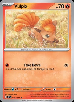 Vulpix 016/191 Common – Surging Sparks Pokémon card
