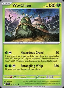 Wo-Chien 015/191 Uncommon – Surging Sparks Pokémon card