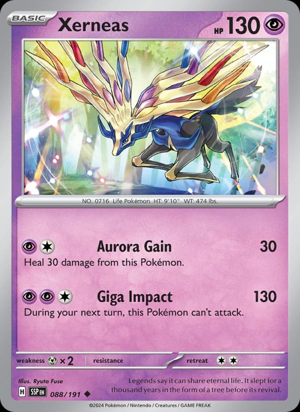 Xerneas 088/191 Surging Sparks Pokémon card